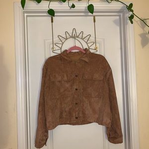 Corduroy Jacket with Gold Buttons Size Large